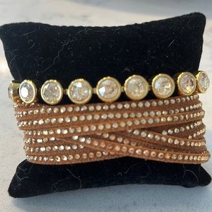 Touchstone Crystal rust wrap golden moonlight bracelets.